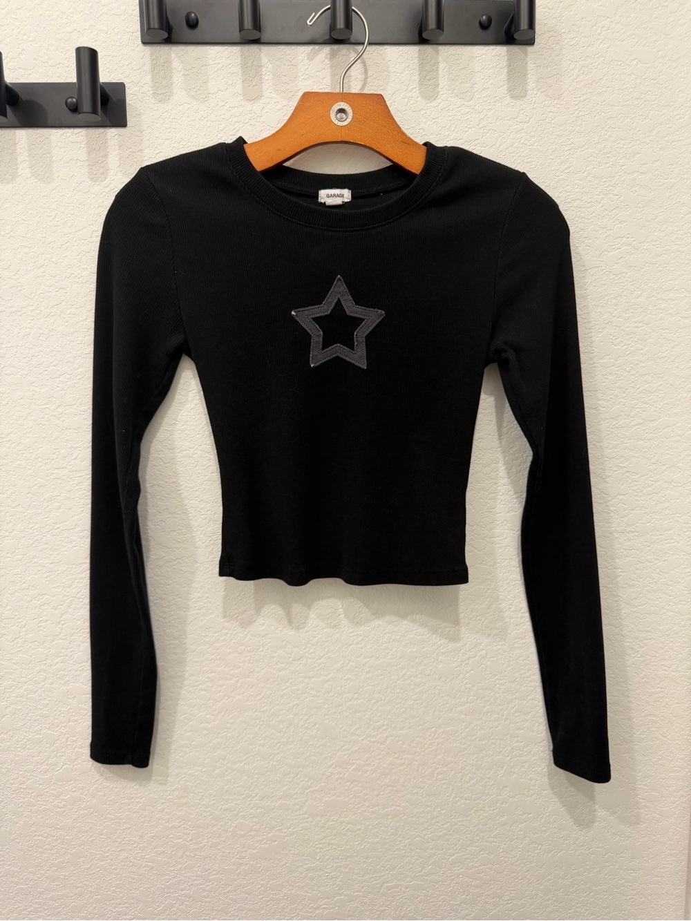 Garage Classic Black Knit Top